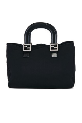 Fendi Neoprene Handbag in Black | FWRD 