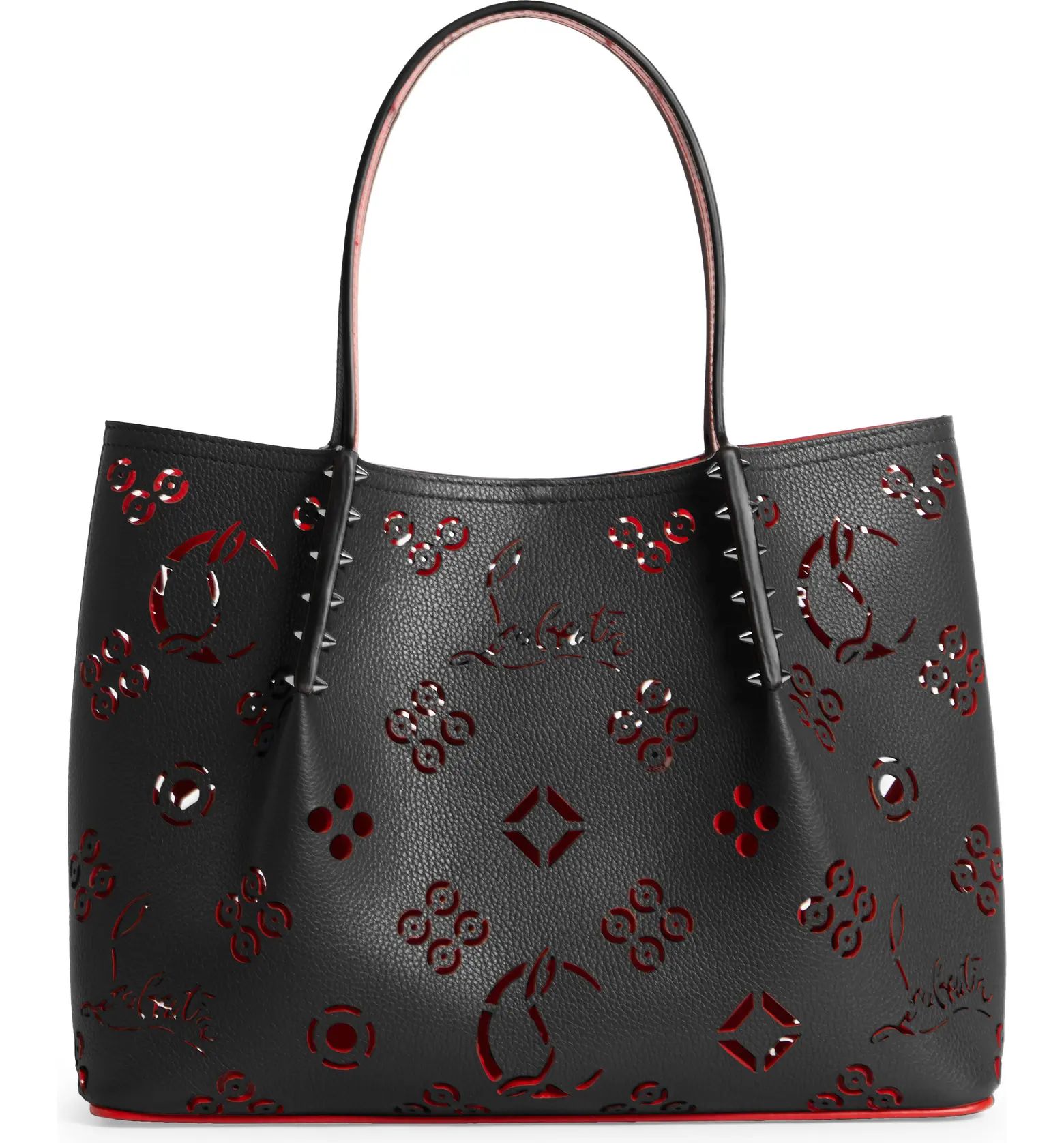 Christian Louboutin Small Cabarock Loubinthesky Perforated Leather Tote | Nordstrom | Nordstrom