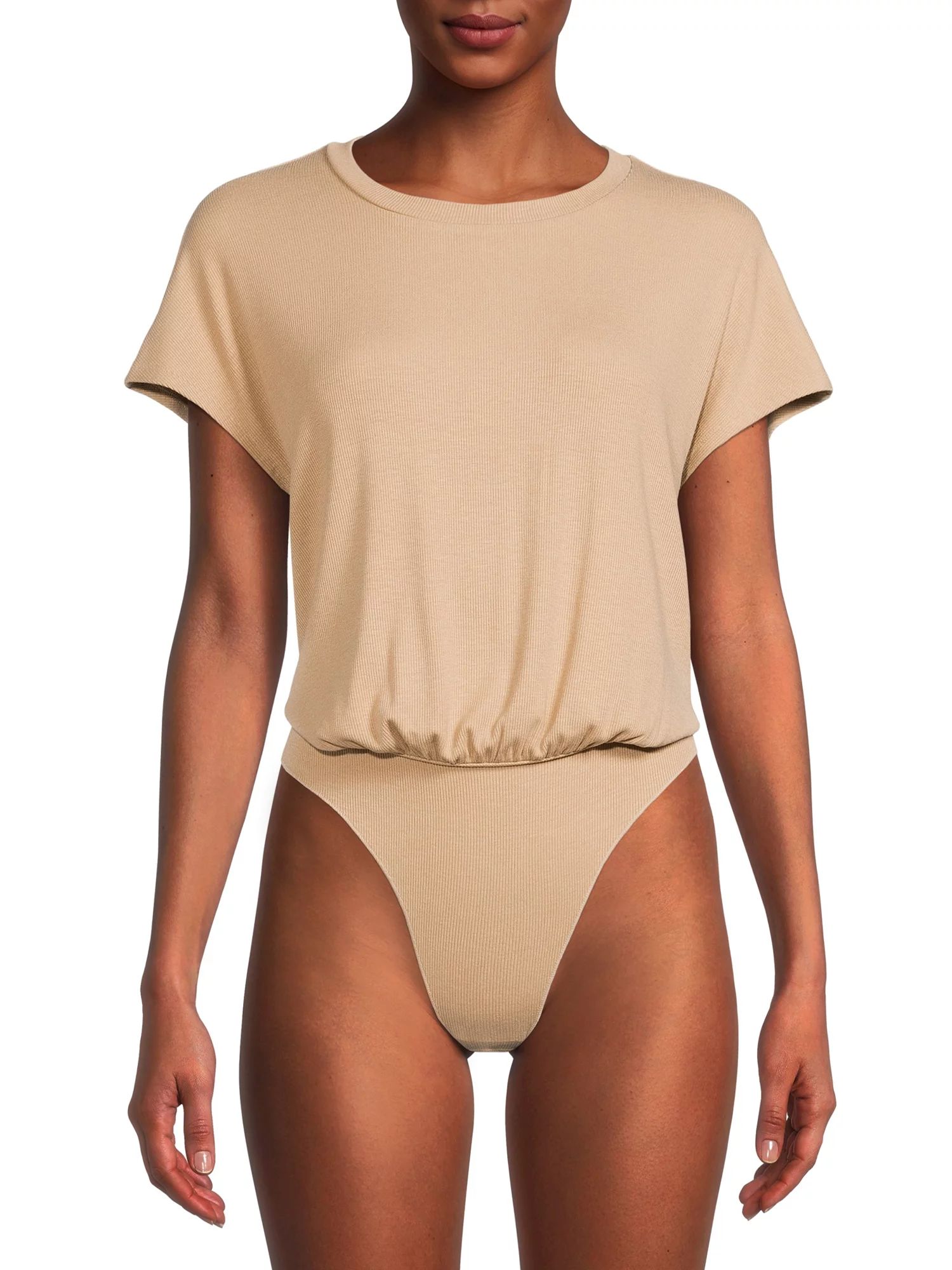 Time and Tru Women's Drop-Shoulder Bodysuit - Walmart.com | Walmart (US)