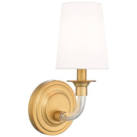 Katerina by Z-Lite Rubbed Brass 6.5 inch 1 Light Wall Sconce - #1121M | Lamps Plus | Lamps Plus