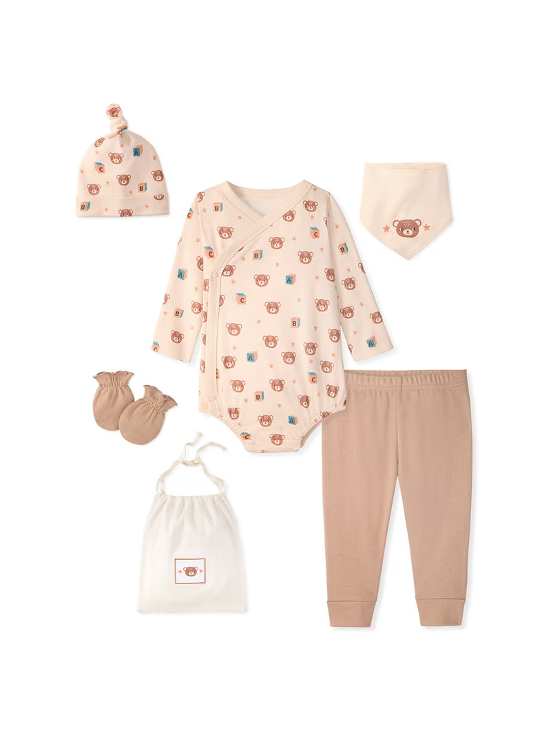 Garanimals Newborn & Baby 100% Cotton Newborn Essentials Set, Sizes Newborn\u20139M, 5-Piece | Walmart (US)