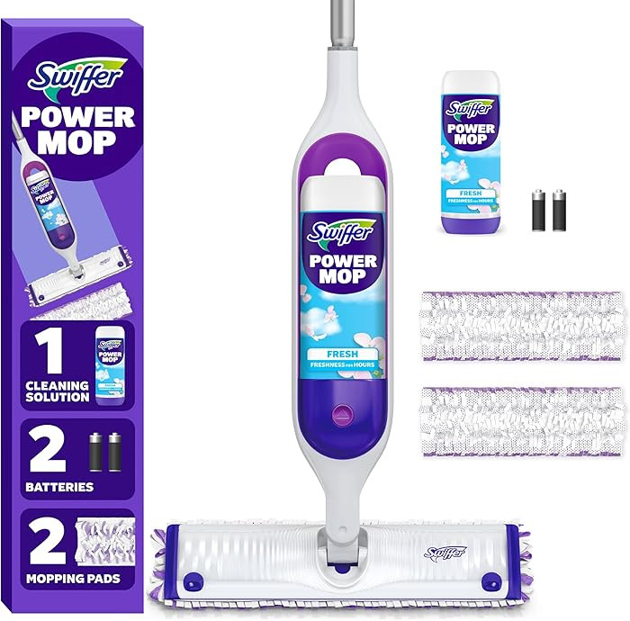 Swiffer PowerMop Multi-Surface Mop Kit for Floor Cleaning, Fresh Scent, Mopping Kit Includes Powe... | Amazon (US)