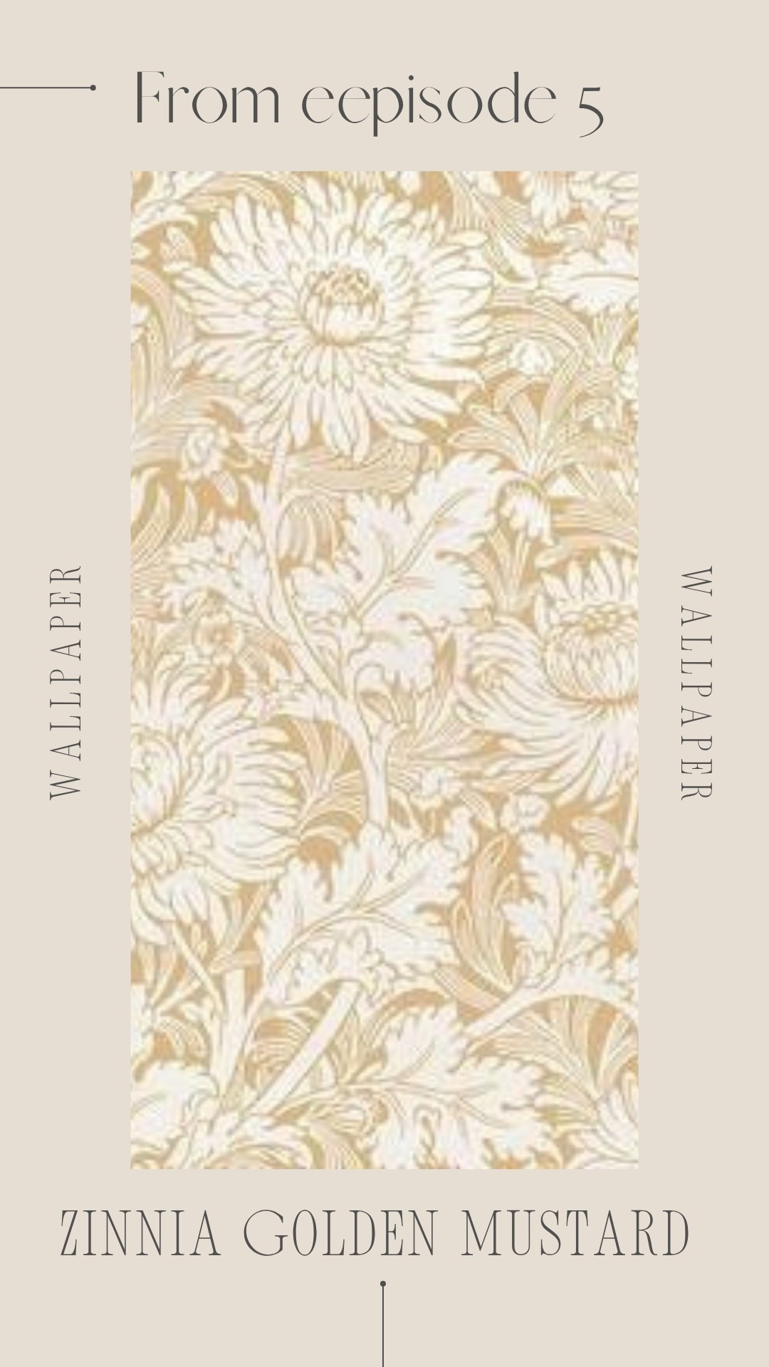 Fine Decor’s Zinnias Golden Mustard wallpaper, as seen in episode 5 

#LTKHome