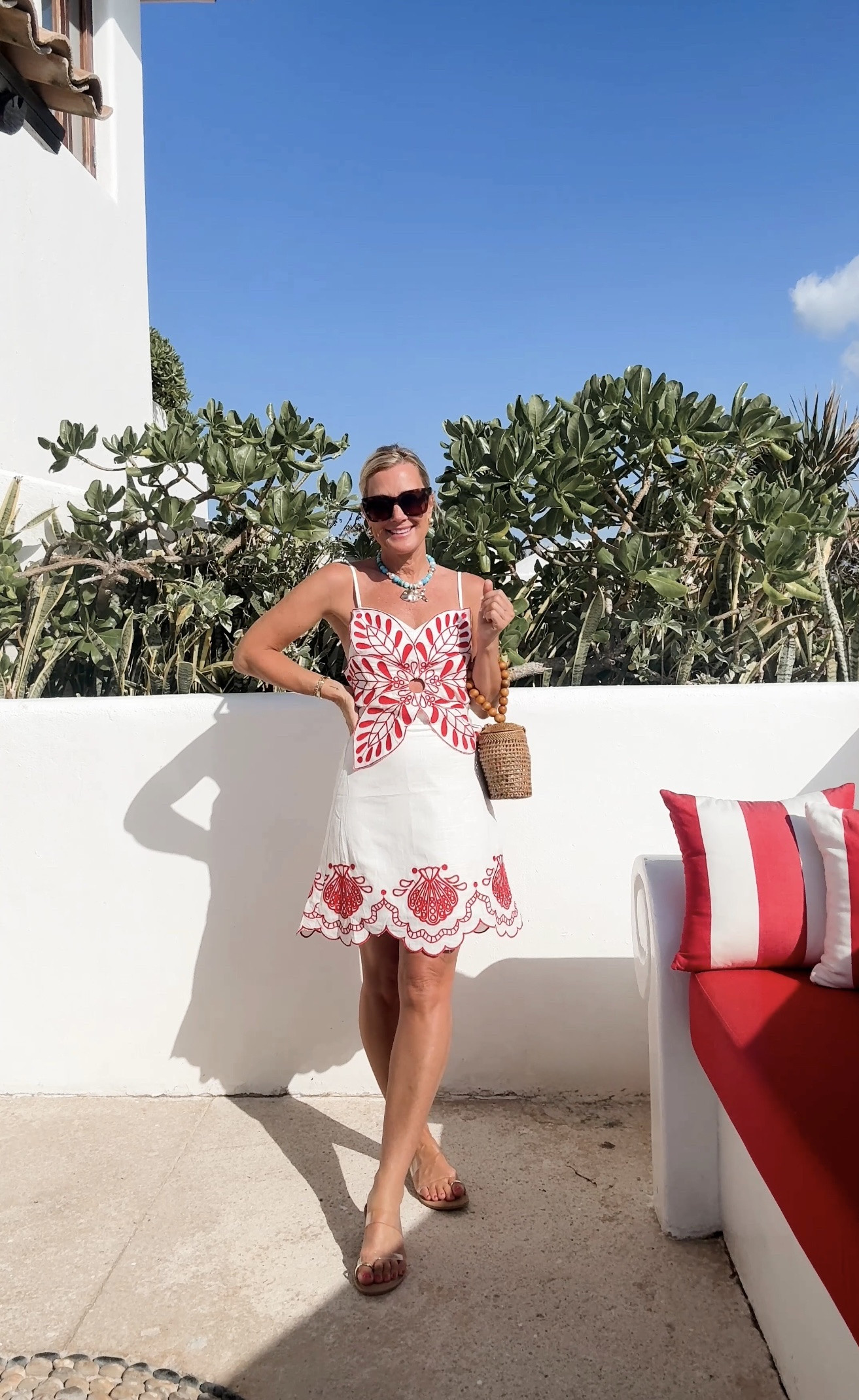 Embroidered linen shift dress ❤️ save 15% with code CASSIE15 I’m in a small 

#LTKSaleAlert #LTKTravel #LTKOver40