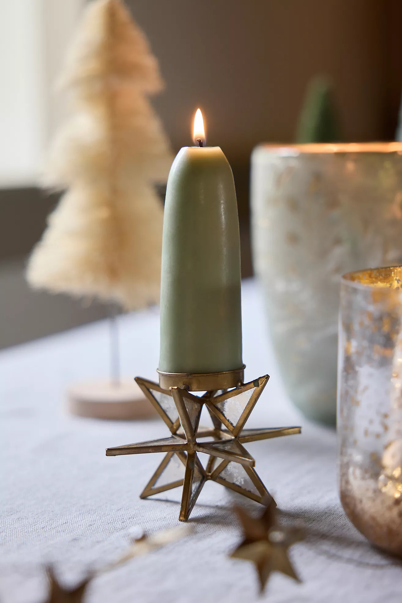 Brass Starburst Tealight Holders, Set of 12 | Anthropologie (US)