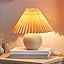 Brightech Serena LED Table Lamp - Modern Ceramic Lamp with Pleated Shade for Bedside, Nightstand,... | Amazon (US)