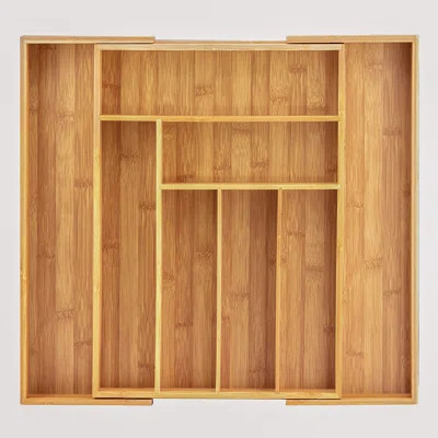 Kitchen Drawer Organizer, Expandable Silverware Organizer And Utensil Holder, 8 Compartments With Dividers | Wayfair North America