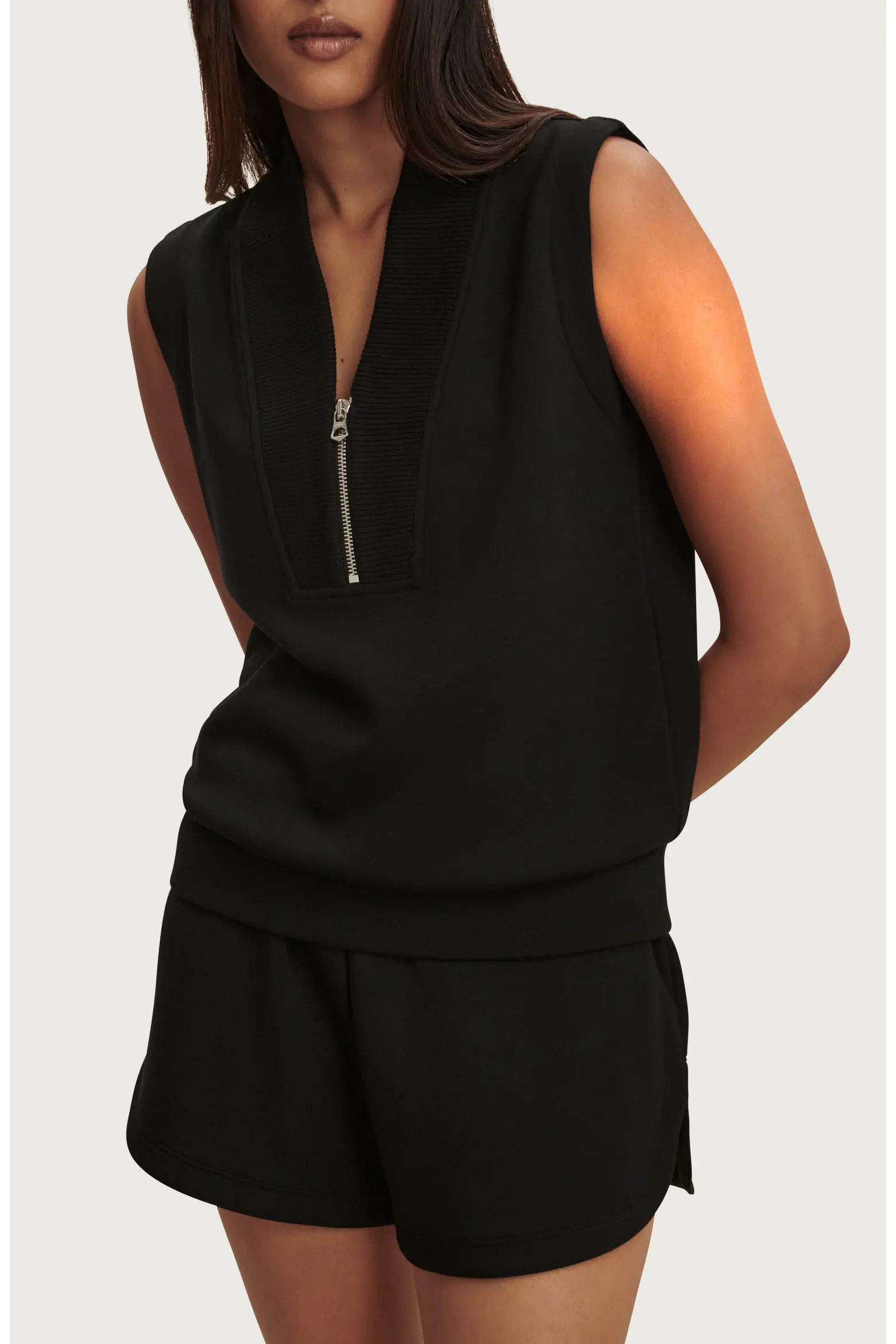 Beau Sleeveless Half Zip Top (Women) | Nordstrom | Nordstrom