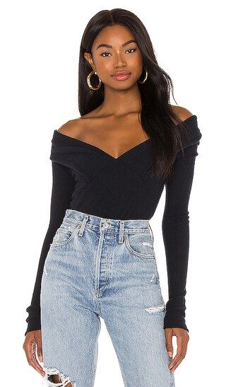 Free People Hot Stuff Layering Top in Black. - size XL (also in L, M, S) | Revolve Clothing (Global)