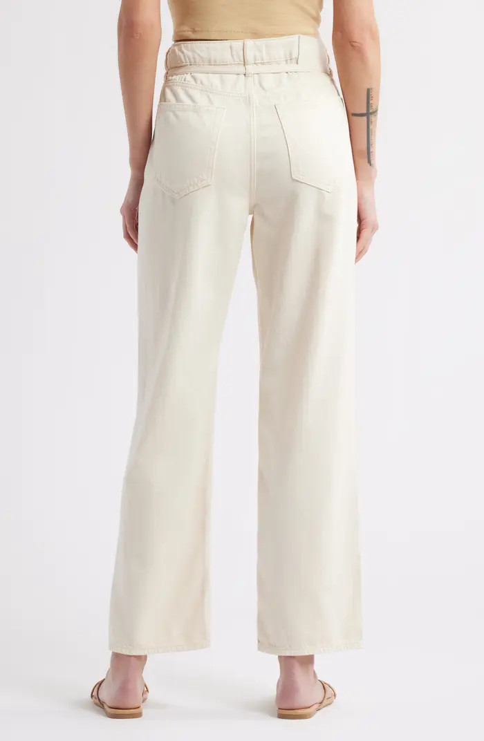 Tie Waist Wide Leg Jeans | Nordstrom