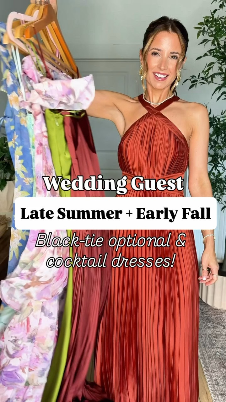 Such gorgeous late summer + fall or winter wedding guest dresses! Wearing XS in each. Code LISA123 on first time purchases. Fall wedding guest dresses. Summer wedding guest dresses. Winter wedding guest dresses. Pleated maxi dress. Floral maxi dress. Cocktail dress. Black-tie optional dress. Party dress.

#LTKWedding #LTKTravel #LTKootd