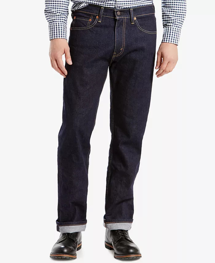 Men's 505™ Regular Straight Fit Stretch Jeans | Macy's