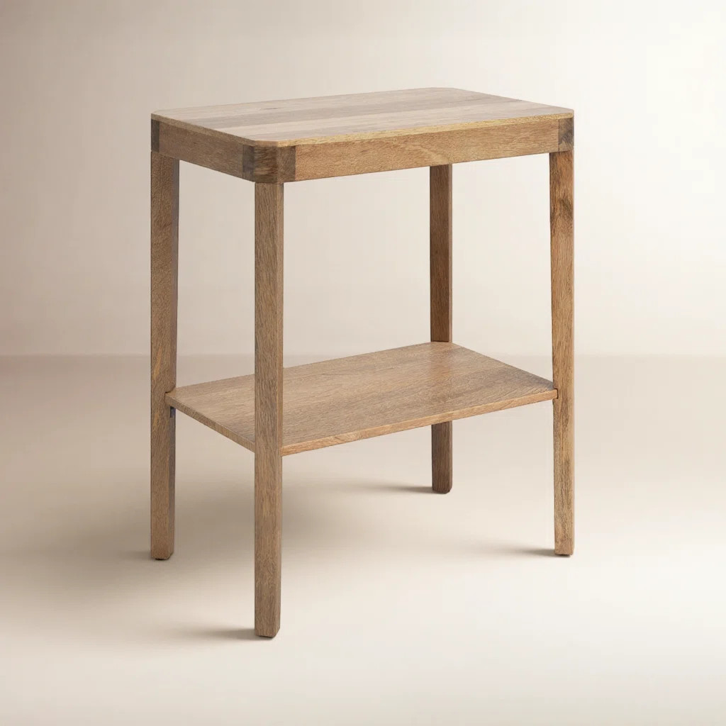 Ardentown Solid Wood Side Table with Storage | Birch Lane