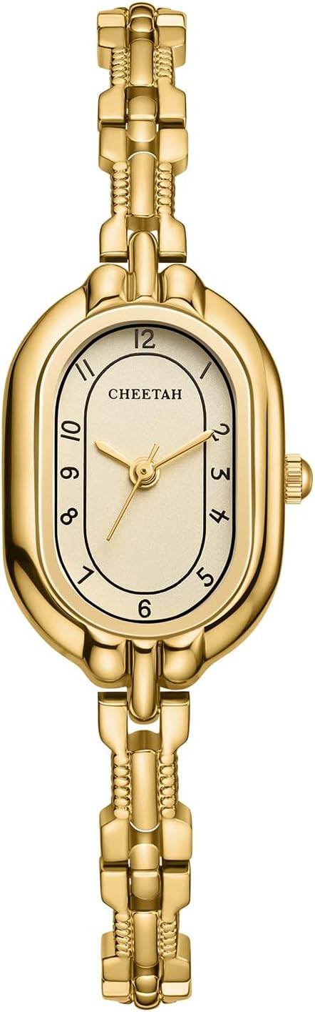 CHEETAH Women's Gold Dainty Bangle Watch Small Bracelet Easy Read Dial | Amazon (US)