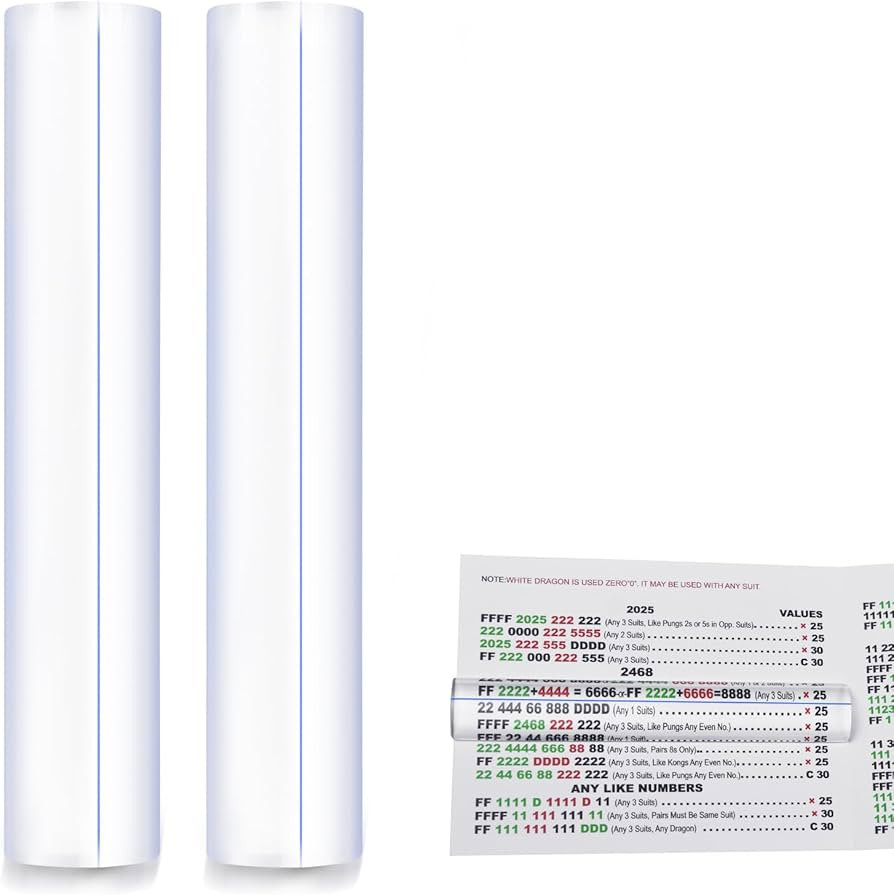 2 Pack Mahjong Magnified Line Finder, Magnifier Reader with Guiding Line Perfect for Magnifying M... | Amazon (US)