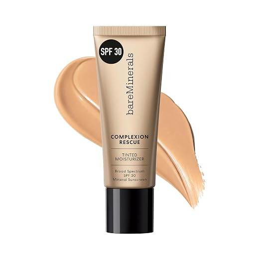 bareMinerals Complexion Rescue Tinted Moisturizer with SPF 30, Hydrating Tinted Mineral Sunscreen... | Amazon (US)