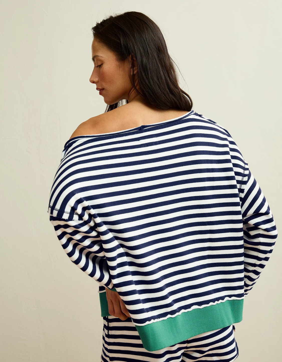 AE On a Roll Off-the-Shoulder Sweatshirt | American Eagle Outfitters (US & CA)