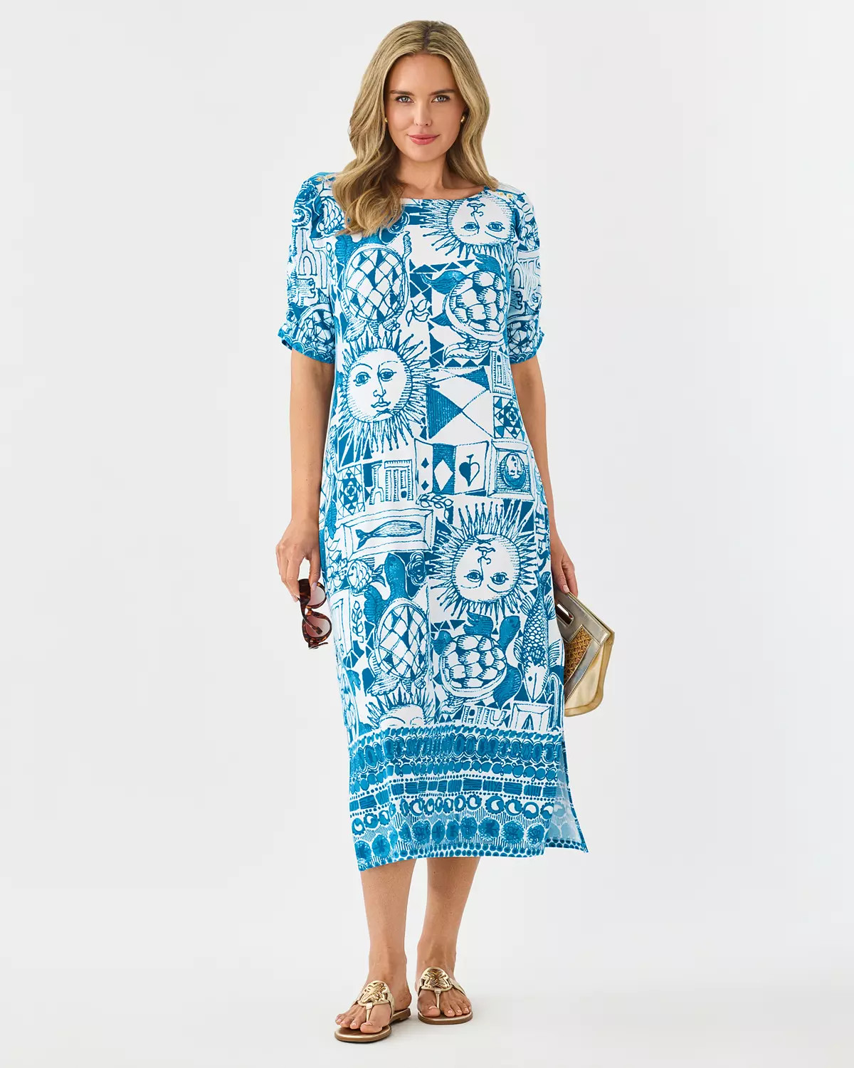 UPF 50+ Zarah Midi Dress | Lilly Pulitzer
