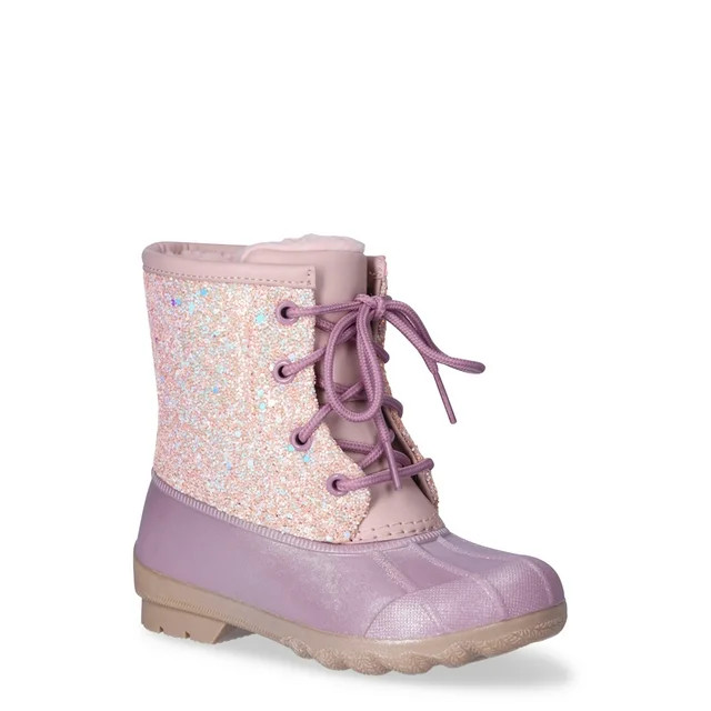 Wonder Nation Toddler Girls Glitter Duck Boots | Walmart (US)