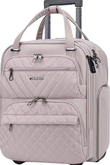 KROSER Carry On Underseat Multi-functional, 16.5-inch Underseater Lightweight Overnight Suitcase for Men Women, Black $89.99

#LTKtravel #LTKitbag #LTKunder100