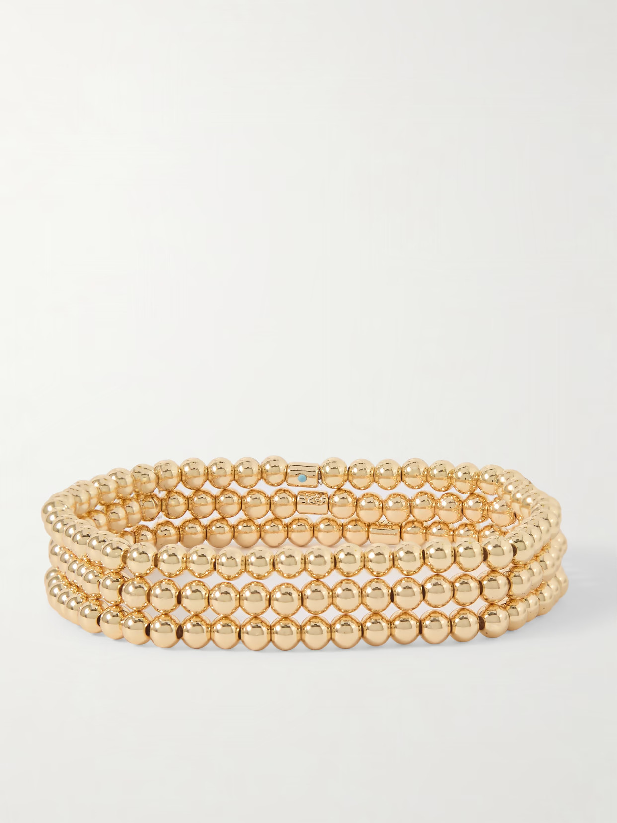 Roxanne Assoulin - Baby Bubble Set Of Three Gold-tone Bracelets - One size | NET-A-PORTER (US)