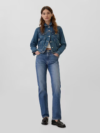 High Rise '90s Original Straight Jeans | Gap Factory