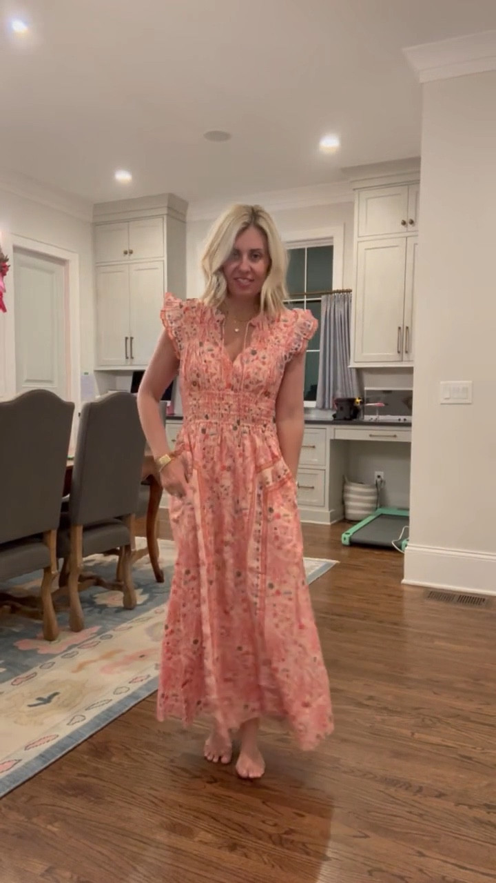 This fabric, the flutter sleeve, the cinch waist….so flattering and beautiful! I’m wearing an xs. 

Use my code mixandmatch15 

#LTKOver40 #LTKmomlife #LTKdayinmylife
