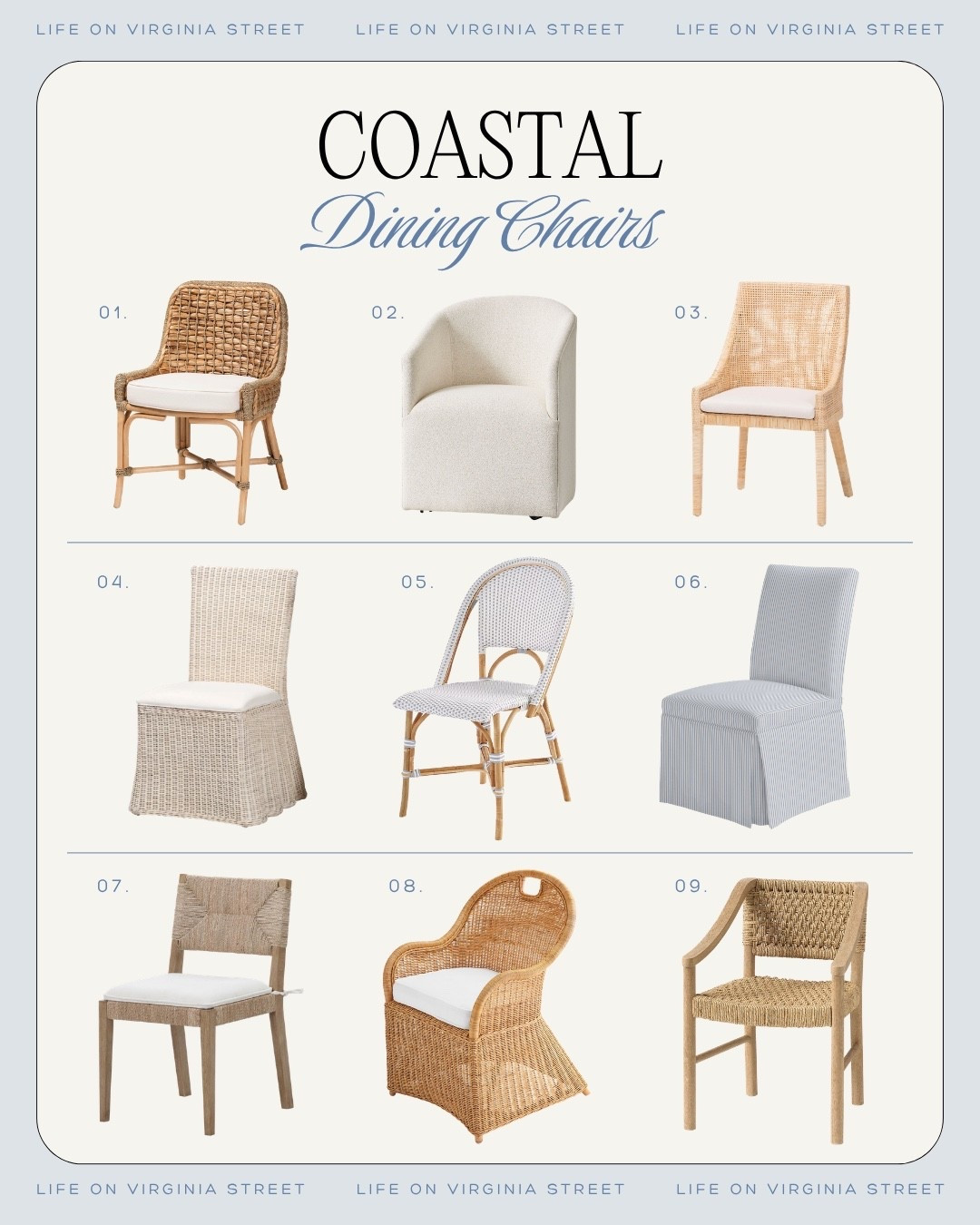 Coastal dining chairs! 🙌🏼

coastal dining chairs, coastal dining room chairs, rattan dining chairs, cane dining chairs, wicker dining chairs, woven dining chairs, seagrass dining chairs, wood dining chairs, upholstered dining chairs, linen dining chairs, rattan dining chair set, cane back dining chairs, woven back dining chairs, rattan back dining chairs, natural wood dining chairs, light wood dining chairs, white dining chairs, coastal dining furniture, coastal dining room furniture, coastal dining room decor, beach house dining chairs, modern coastal dining chairs, classic coastal dining chairs, coastal kitchen chairs, dining chair set of 2, dining chair set of 4, Serena and Lily inspired dining chairs, affordable coastal furniture, designer look for less

#LTKHome #LTKSeasonal