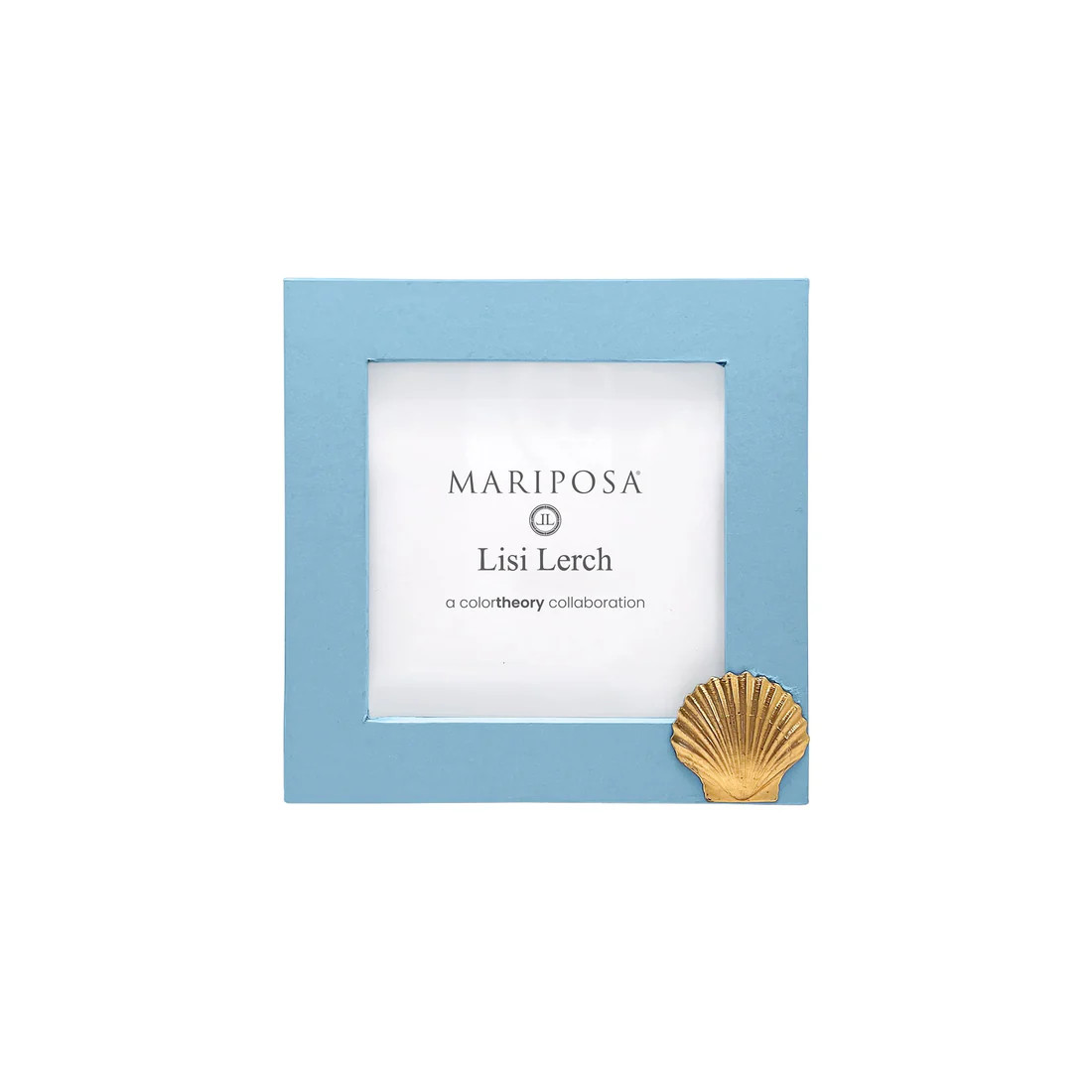 Scallop Periwinkle Blue 4x4 Frame | Mariposa