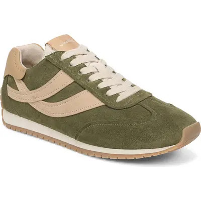 Vince Oasis Runner Sneaker in Flax/Elm Wood/Blue Ink at Nordstrom, Size 6.5 | Nordstrom