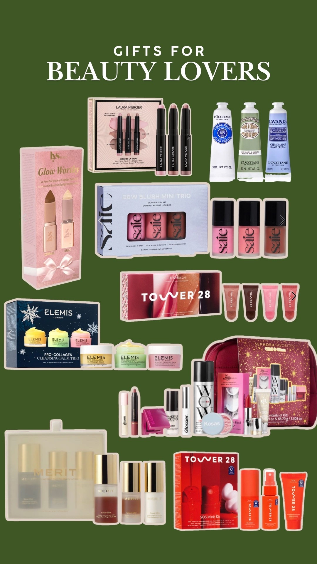 Sephora gift guide | Sephora gift sets | beauty gift sets | beauty gift guide | holiday gift guide | gifts for beauty lovers | gifts for her 

#LTKBeauty #LTKGiftGuide #LTKHoliday