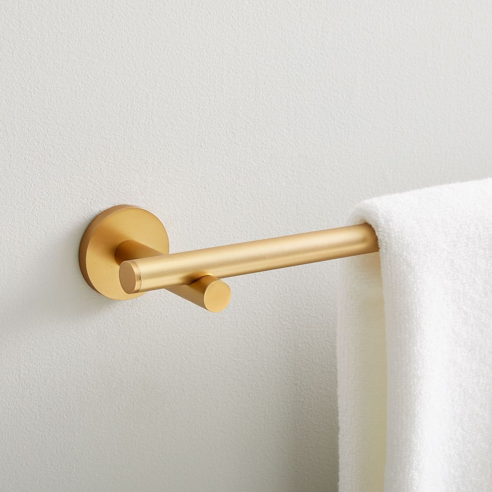 Modern Overhang Bathroom Hardware - Antique Brass | West Elm (US)