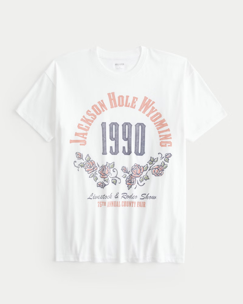 Oversized Jackson Hole Graphic Tee | Hollister (US)