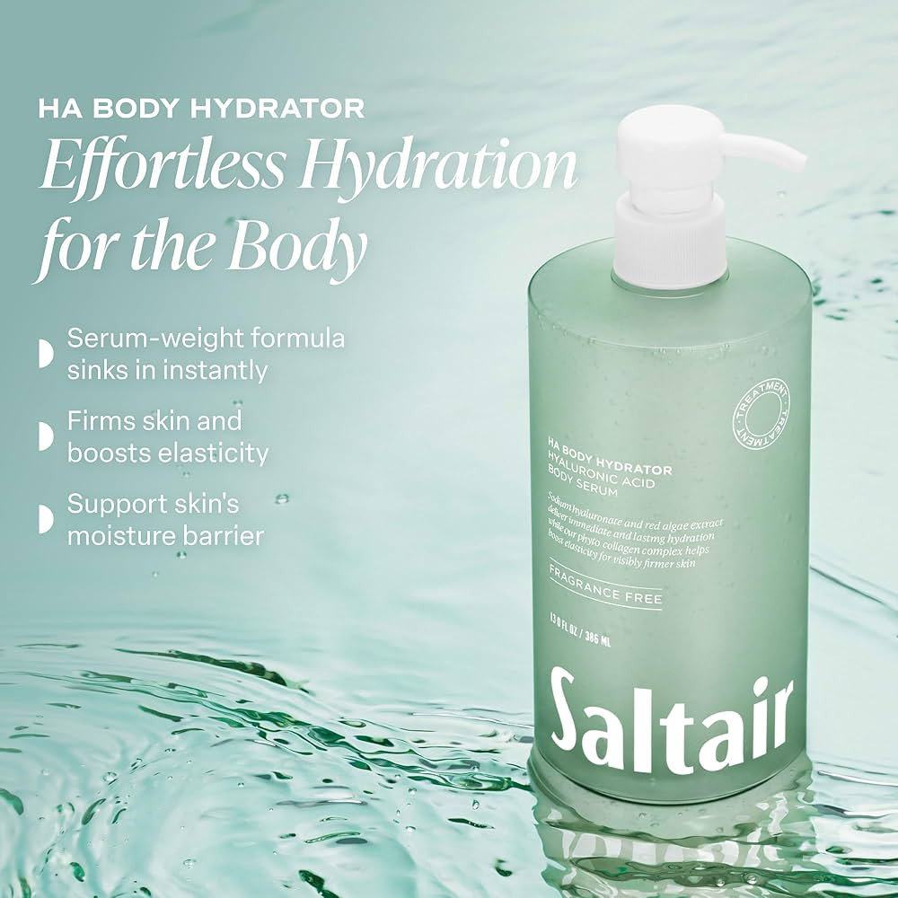 Saltair Hyaluronic Acid Body Serum \u2013 Hydrating Body Lotion for Smoother Looking Skin \u2013 ... | Amazon (US)