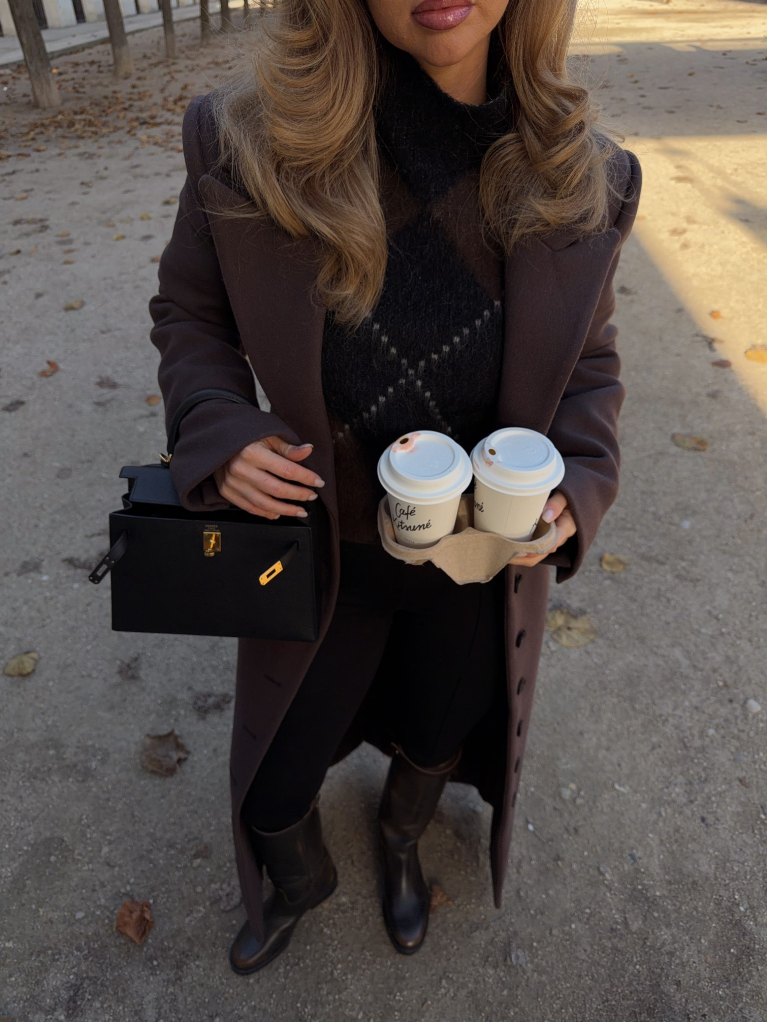 Brown outfit of the day for fall 