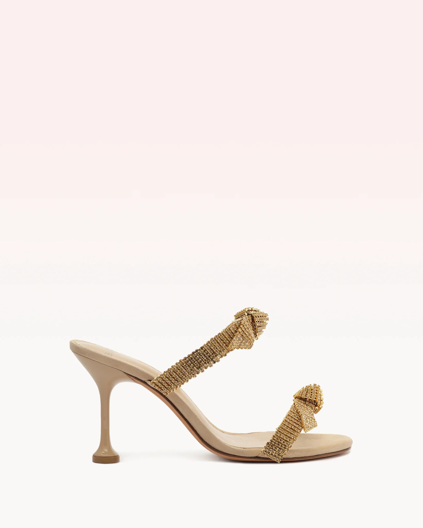 Clarita Crystal Mule 85 Beige | Alexandre Birman