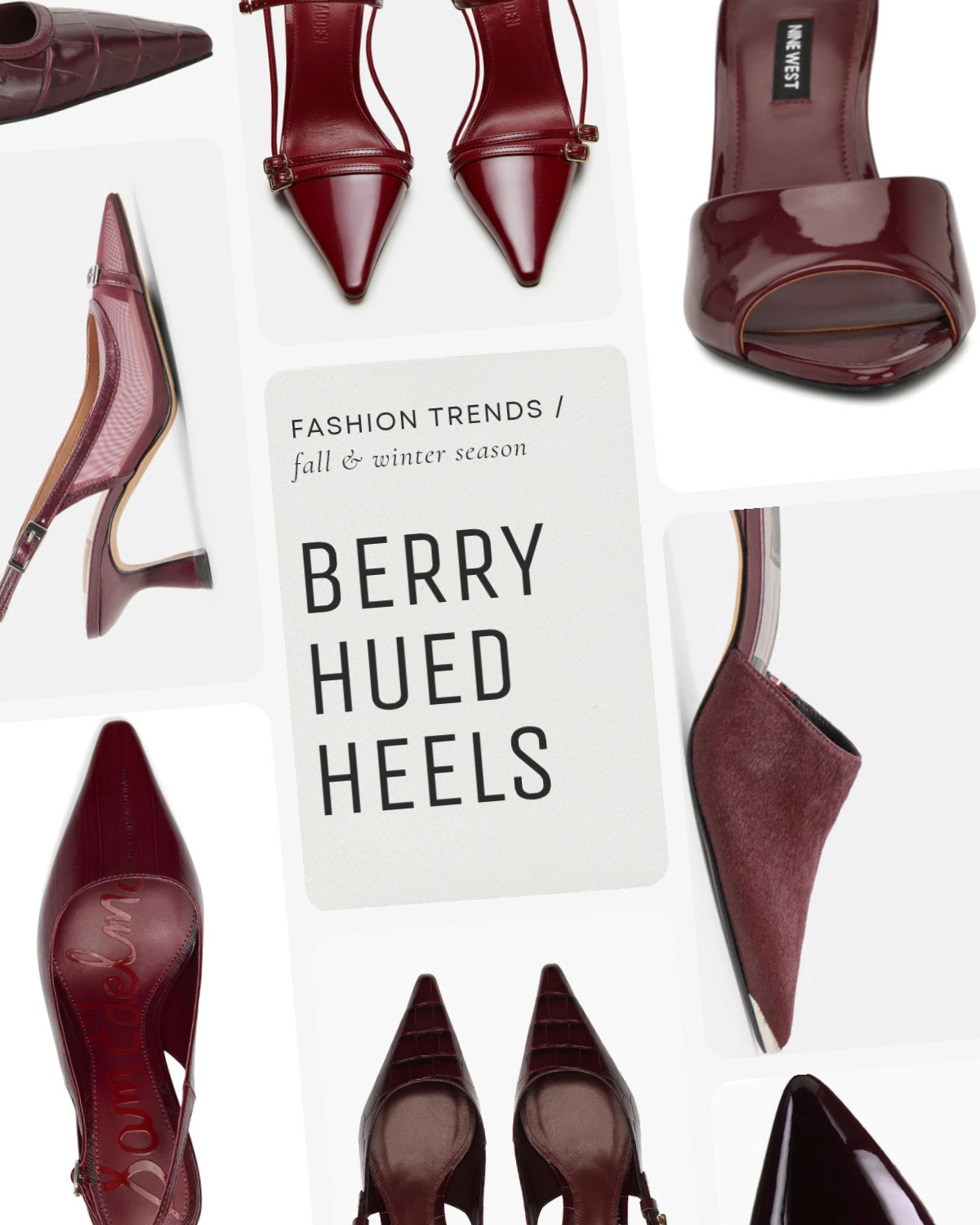 Berry hued heels. Party heels. Suede heels. Slingback heels. Burgundy heels. Patent heels. Kitten heels. Stiletto heels 

#LTKCyberWeek #LTKSaleAlert #LTKSeasonal