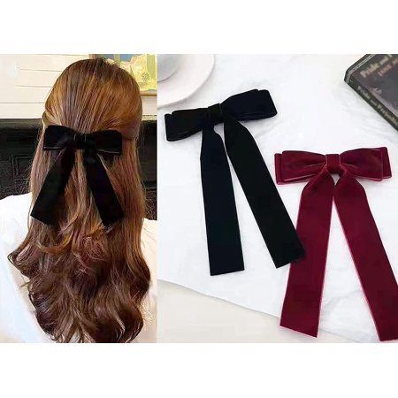 4 Pcs Velvet Hair Ties Hair Bows for Women Girl Back to School Gifts Headdress Decor Hair Band Gift  | Walmart (US)