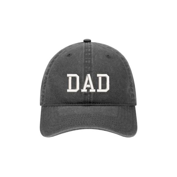 DAD - Embroidered Baseball Cap Adjustable Dad Hat - Washed Pigment Dyed (Faded) Garment - Low Pro... | Etsy (US)