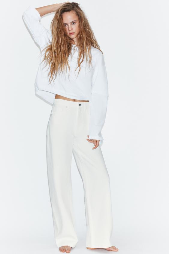 TRF EXTRA WIDE-LEG HIGH-WAIST JEANS | Zara UK