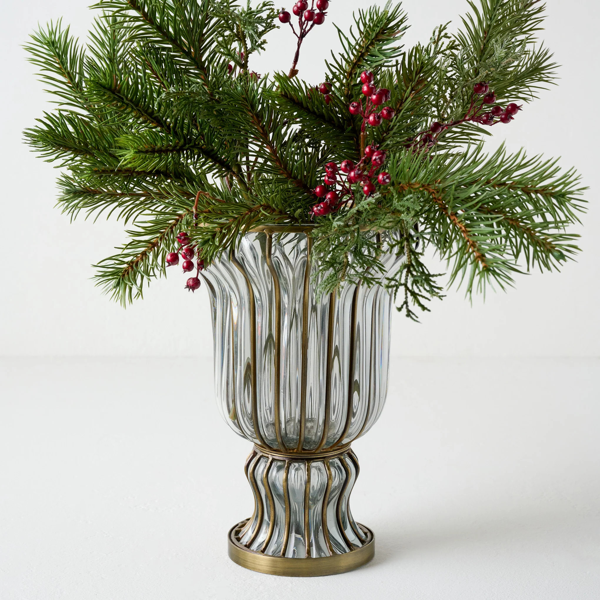 Diana Glass and Metal Vase | Magnolia
