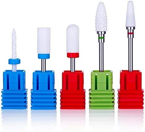 MelodySusie Ceramic Nail Drill Bits Set, 3/32'' (2.35mm) Professional Acrylic Nail File Drill Bit... | Amazon (US)
