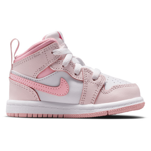 Girls Jordan Jordan AJ 1 Mid - Girls' Toddler Shoe Pearl Pink/Medium Soft Pink/White Size 09.0 | Kids Foot Locker (US)