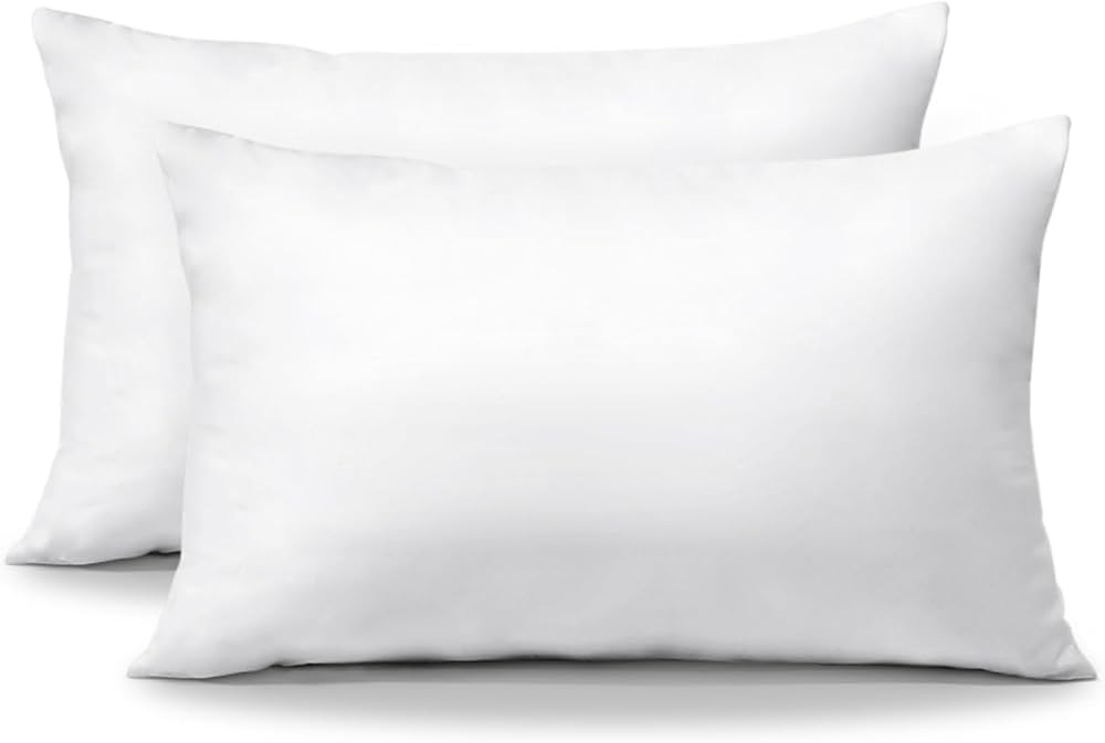 OTOSTAR Pack of 2 Throw Pillow Inserts, 12 x 20 Cushion Inner Soft Fluffy Plump Stuffer Cushion P... | Amazon (US)
