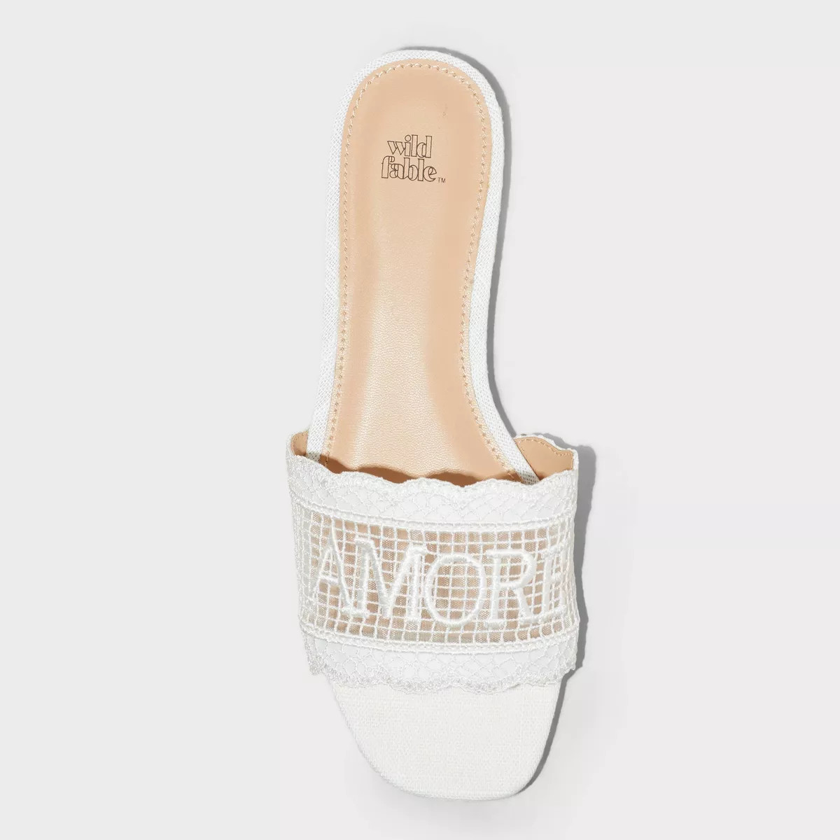 Women's Josephina Lace Flat Sandals - Wild Fable™ Black 8 | Target