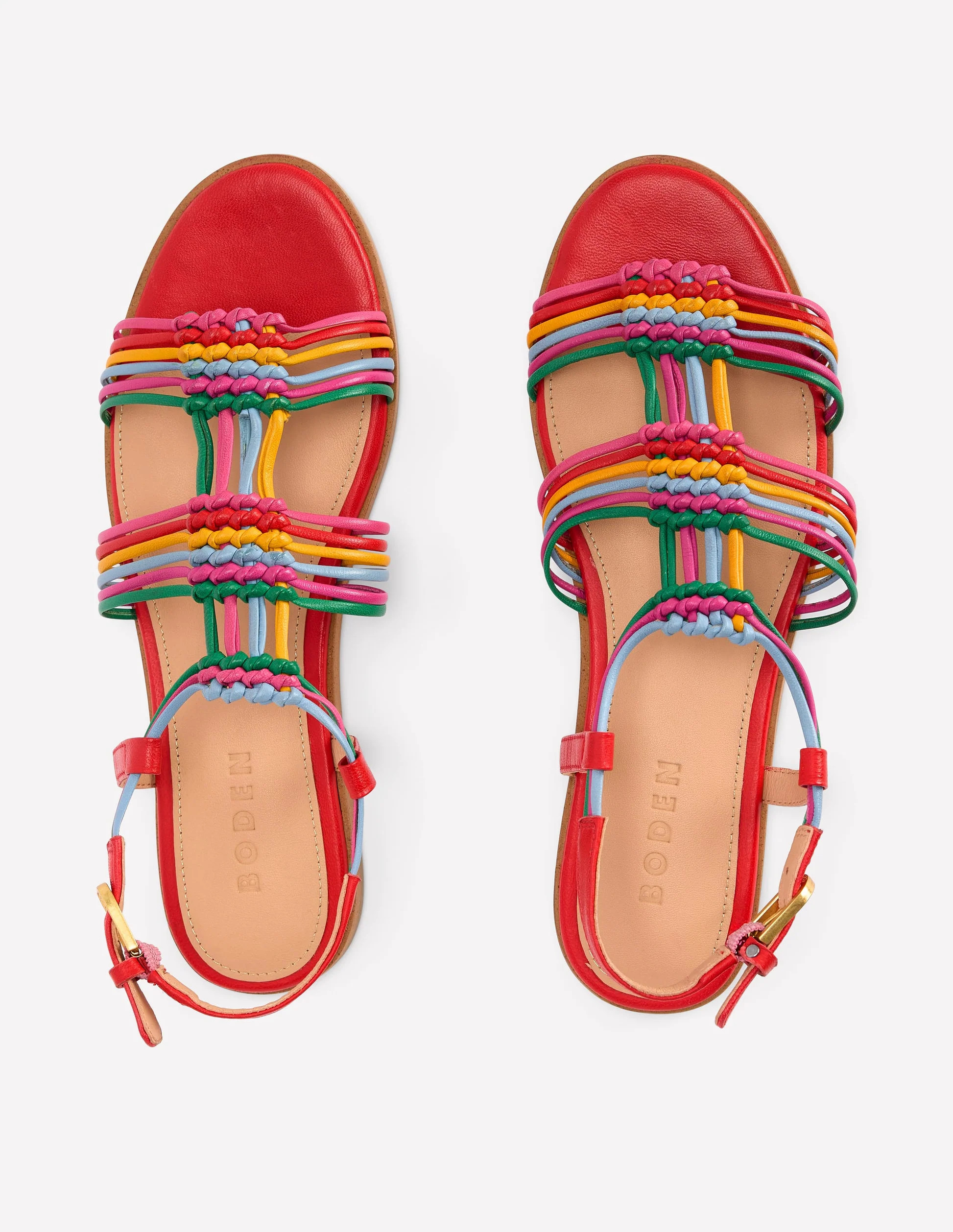 Multi Strap Knot Sandal-Multi | Boden (US)