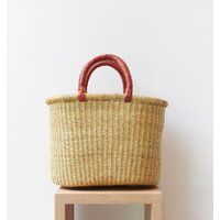Bolga Oval Bag // Shopping | Etsy (US)