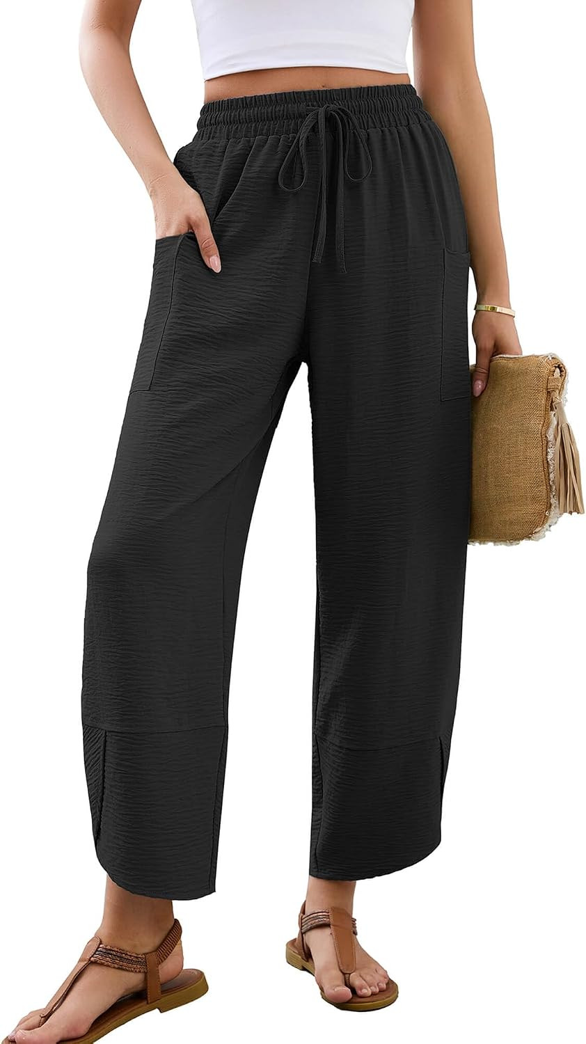 Heymoments Wide Leg Pants for Women Flowy Casual Trousers | Amazon (US)