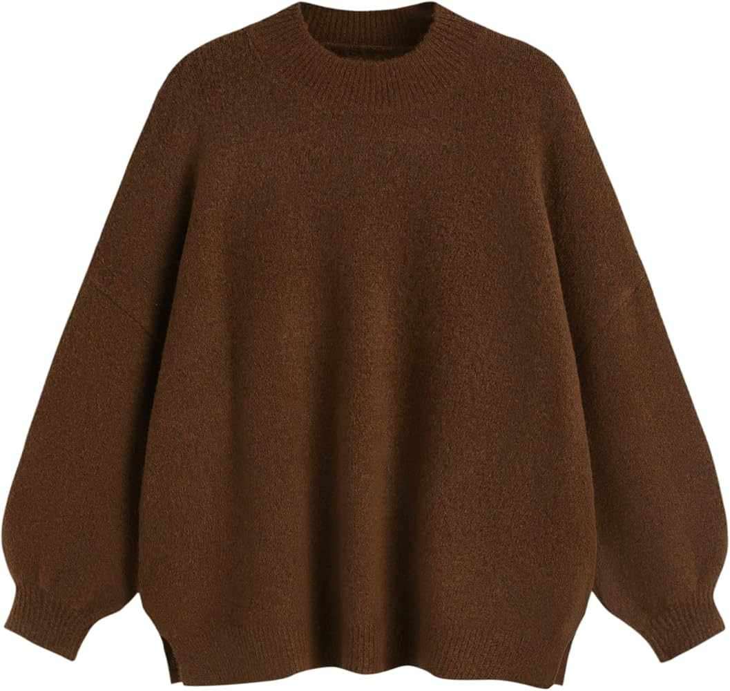CIDER Womens Wool Blend Oversized Knit Sweater Pullover | Amazon (US)
