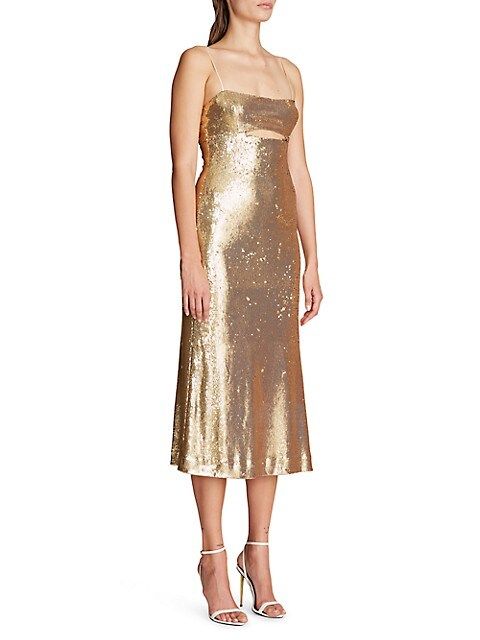 Ray Metallic Midi-Dress | Saks Fifth Avenue